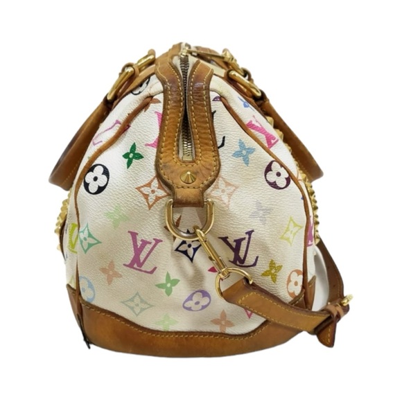 LOUIS VUITTON Monogram Multi Color Courtney MM Hand Bag White - Picture 7 of 9